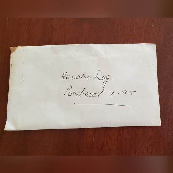 Vintage Two Grey Hills Navajo Rug WITH Authentication! - Picture 7 of 9